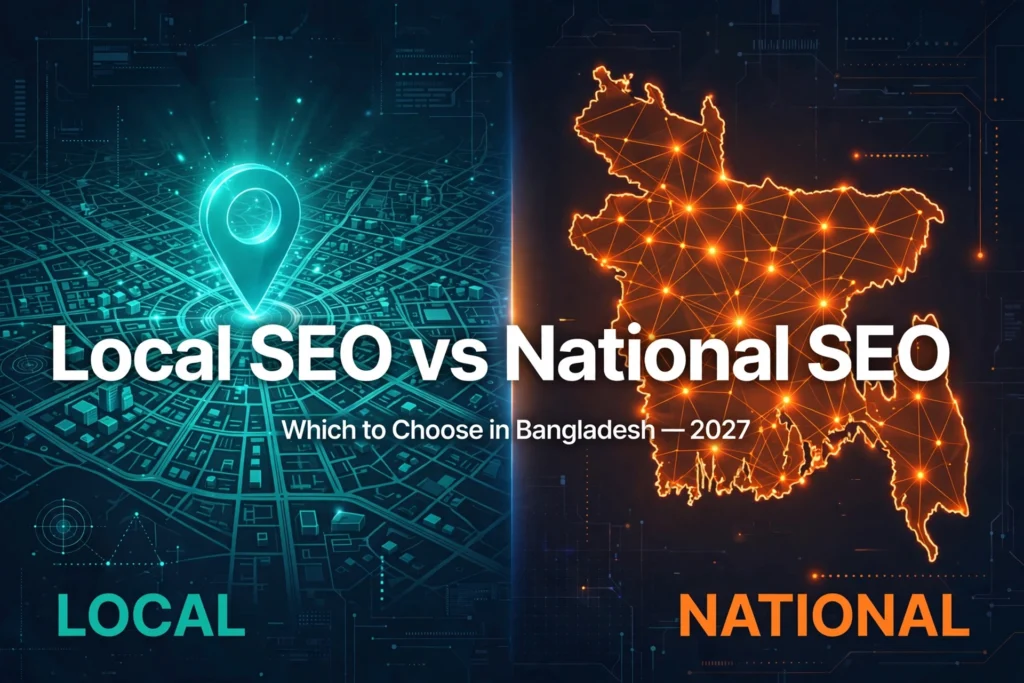 Local SEO vs National SEO in Bangladesh — Which to Choose 2027